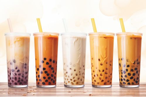 甜美的珍珠奶茶飲品攝影圖片 創意海報