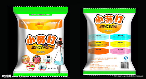 膨化食品蘇打包裝圖圖片